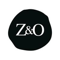 zo initiale logo lettre brosse monogramme entreprise vecteur