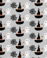 abstrait Halloween modèle. Contexte Couleur gris. Halloween caractéristiques. tendance impression pour textiles et bannières en utilisant vecteur texture.