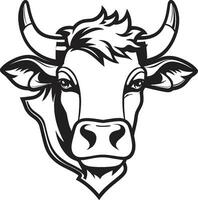 noir vecteur laitier vache logo conception modèle noir vecteur laitier vache logo vecteur modèle