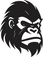 iconique Roi de le sauvage noir logo artistique sérénité dans noir vecteur icône