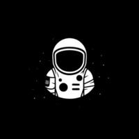 astronaute, minimaliste et Facile silhouette - vecteur illustration