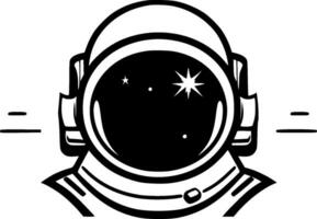 astronaute - minimaliste et plat logo - vecteur illustration