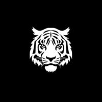 tigre, noir et blanc vecteur illustration