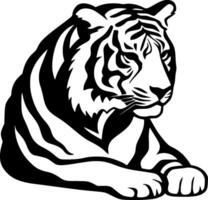 tigre - minimaliste et plat logo - vecteur illustration