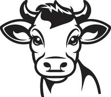 laitier vache logo icône noir vecteur pour e Commerce laitier vache noir vecteur logo pour e Commerce
