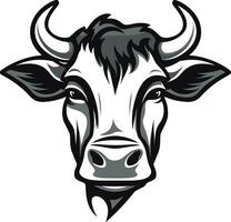 laitier vache noir vecteur logo pour mobile noir laitier vache logo vecteur pour mobile