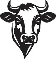 laitier vache logo icône noir vecteur pour mobile laitier vache noir vecteur logo pour mobile