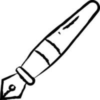 Indiana stylo main tiré vecteur illustration