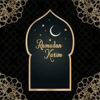 Ramadan souhaitant social médias Publier vecteur