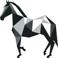 safari sentinelle dans noir et blanc emblématique art noble équin majesté monochromatique symbole vecteur