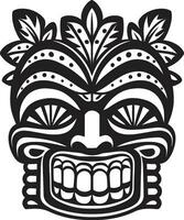 iconique hommage à indigène beauté emblématique symbole simpliste art de tradition noir vecteur emblème