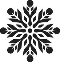 intemporel cristal majesté vecteur flocon de neige icône royal chute de neige icône moderne noir logo
