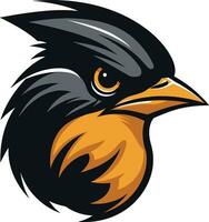 sérénité dans simplicité Robin emblème conception majestueux oiseau chanteur excellence vecteur logo icône