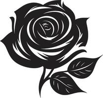 simpliste Rose majesté emblématique conception iconique beauté de natures des roses emblématique icône vecteur