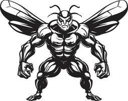insecte silhouette excellence emblématique icône sauvage majesté dans noir logo symbole vecteur