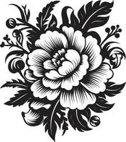 géométrique floral icône tribal floral icône vecteur