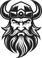 odins avatar une puissant viking mascotte minuit maraudeur une furtif viking emblème vecteur