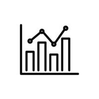 marché une analyse vecteur icône dans ligne style