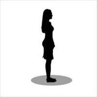 femmes silhouette vecteur