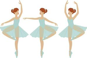 vecteur illustration de ballerines dans casse Noisette ballet