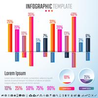 Modèle de conception d&#39;infographie vecteur