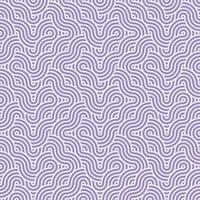 sans couture abstrait géométrique violet Japonais chevauchement cercles lignes et vagues modèle vecteur