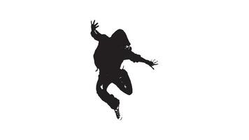 silhouette conception hanche saut Danse hanche saut la musique rue danse, autre, fictif personnage, femme, vecteur