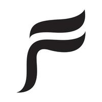 icône de vecteur de lettre f