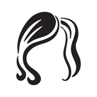 magnifique cheveux vague abstrait logo design.logo pour entreprise, salon, beauté, coiffeur, se soucier. vecteur