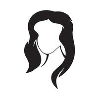 magnifique cheveux vague abstrait logo design.logo pour entreprise, salon, beauté, coiffeur, se soucier. vecteur