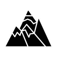 montagnes vecteur glyphe icône pour personnel et commercial utiliser.