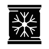 la glace sac vecteur glyphe icône pour personnel et commercial utiliser.