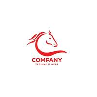 Capitale lettre c avec une cheval et résumés c lettre cheval logo conception vecteur