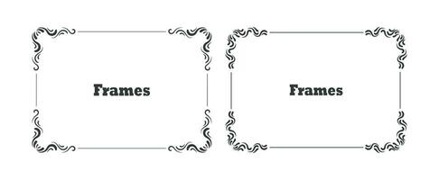 graphique conception cadre, dessin, les frontières , cadres, les frontières et cadres vecteur