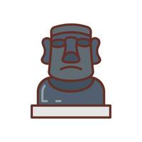 moai icône dans vecteur. illustration vecteur
