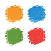 bannières colorées pour la vente en ligne et la publication sur les réseaux sociaux vecteur