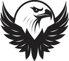 symbole de liberté noir Aigle vecteur icône vecteur talent artistique redéfini Aigle emblème