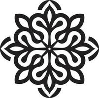 complexe floral conception arabe carrelage dans vecteur arabe élégance révélé noir floral logo icône