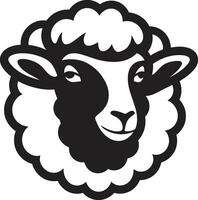ombragé mouton icône vecteur élégance unique mouton conception onyx ovin symbole