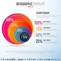 Modèle de conception d&#39;infographie vecteur