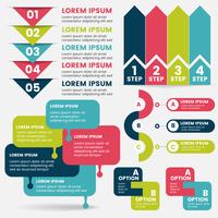 Modèle de conception infographie vecteur