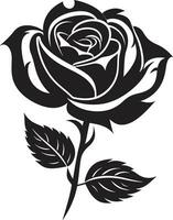 majestueux Rose majesté dans abstrait art une majestueux et abstrait Rose symbole lisse noir Rose iconique conception une lisse et élégant Rose logo vecteur