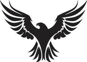 vecteur talent artistique noir Aigle emblème royal vol Aigle logo dans noir