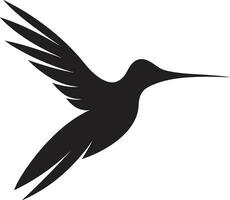 moderne colibri vecteur ouvrages d'art colibri majesté dans vecteur silhouette