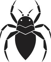 noir vecteur puceron logo excellence dans simplicité complexe puceron icône noir vecteur logo éclat
