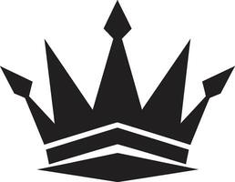 exquis insignes royaux couronne dans noir vecteur majestueux charme noir logo avec couronne