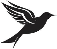 minimaliste aigrette emblème condor dans vol conception vecteur