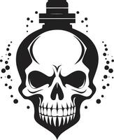 fantôme crâne logo ombragé vecteur ouvrages d'art effrayant crâne profil vecteur icône