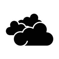 nuage vecteur glyphe icône pour personnel et commercial utiliser.