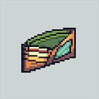 pixel art illustration portefeuille. pixélisé portefeuille. portefeuille pièce de monnaie pixélisé pour le pixel art Jeu et icône pour site Internet et vidéo jeu. vieux école rétro. vecteur